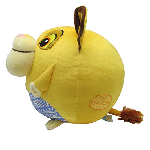 Lion King Cuddle Pal Stuffed Animal Plush - Large Round Simba - 10"