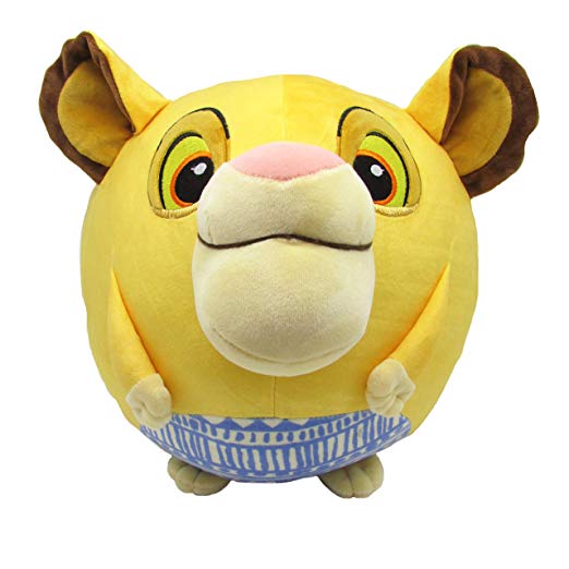 Lion King Cuddle Pal Stuffed Animal Plush - Large Round Simba - 10"